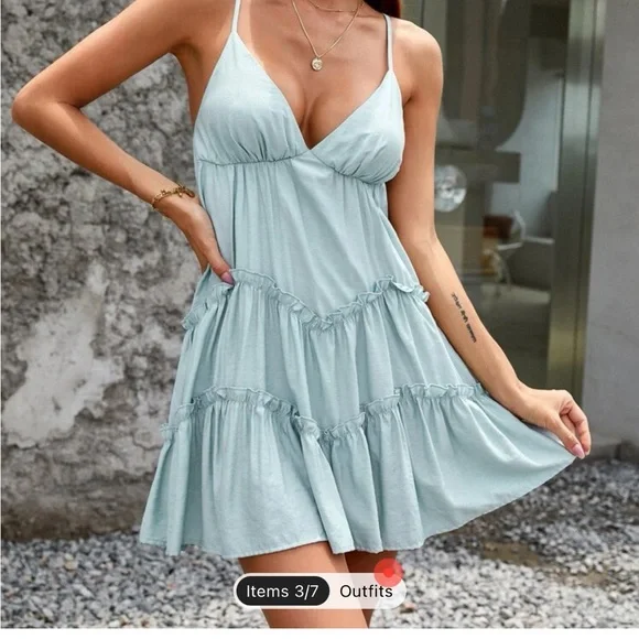 Similar sage green sundress